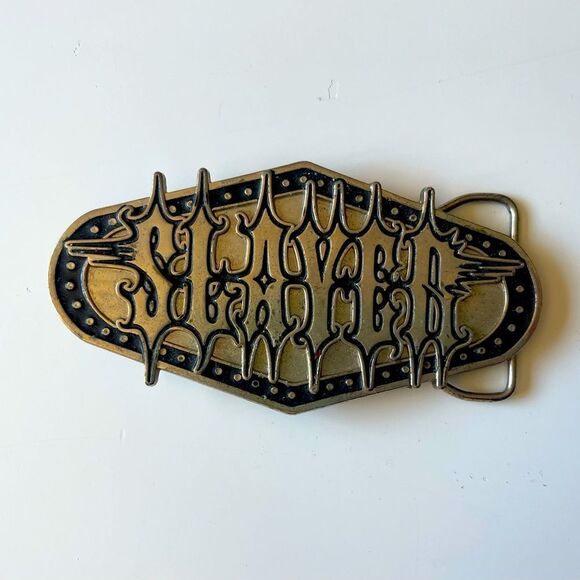 Slayer Metal Belt Buckle Tour Merch Diamond Licensed